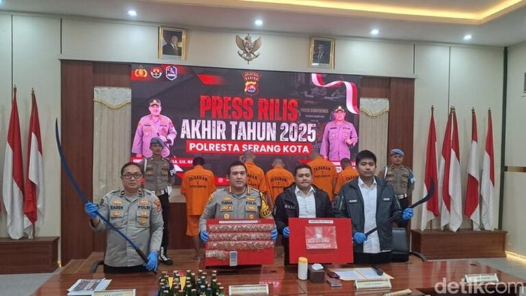 Polresta Serang Kota Tangani 386 Kasus Kriminal, 82 Kasus Narkotika Sepanjang 2025