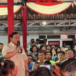 Prabowo di Tapsel: Presidenmu Tak Akan Pernah Meninggalkanmu Pasca Bencana