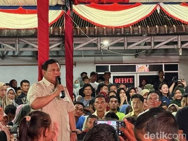 Prabowo di Tapsel: Presidenmu Tak Akan Pernah Meninggalkanmu Pasca Bencana