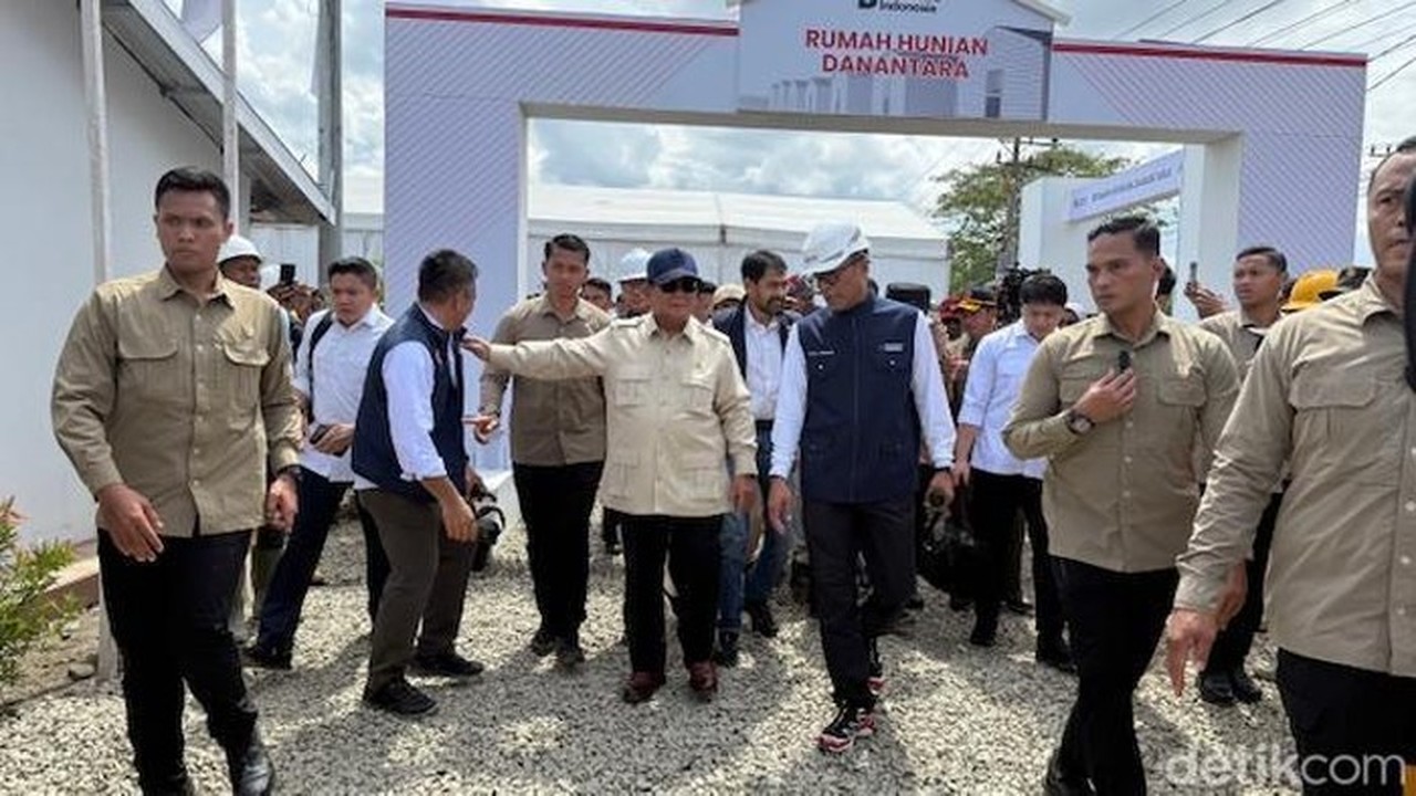 Prabowo Tinjau Hunian Danantara di Aceh Tamiang, Pastikan Pemulihan Pasca Bencana
